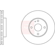 Apec 2 x Vented Front Brake Discs DSK514