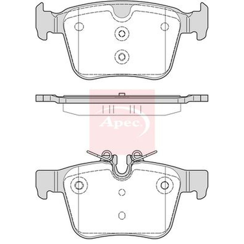 Apec Rear Brake Pad Set PAD2268