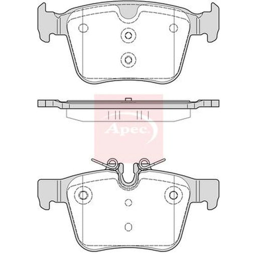 Apec Rear Brake Pad Set PAD2268