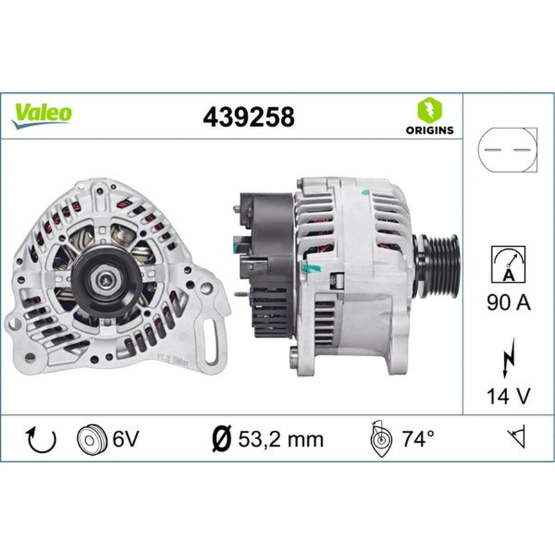 Valeo Car Alternator 12V 439258
