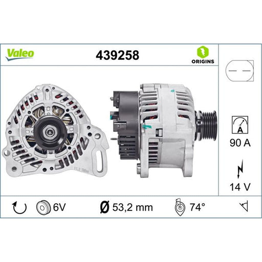 Valeo Car Alternator 12V 439258
