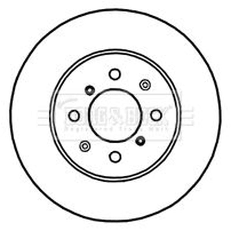 Borg & Beck 2 x Vented Front Brake Discs BBD4716