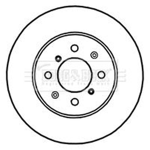 Borg & Beck 2 x Vented Front Brake Discs BBD4716
