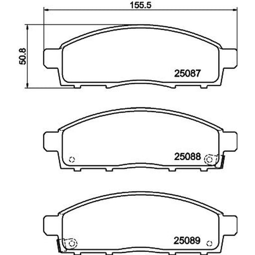 DON Front Brake Pad Set PCP1708