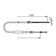 Bosch Handbrake Cable Left Rear 1 987 482 125