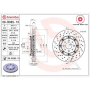 Brembo 2 x Aluminium Front Brake Disc Hub Brake Discs 09.B085.13