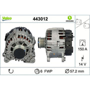 Valeo Car Alternator 12V 443012