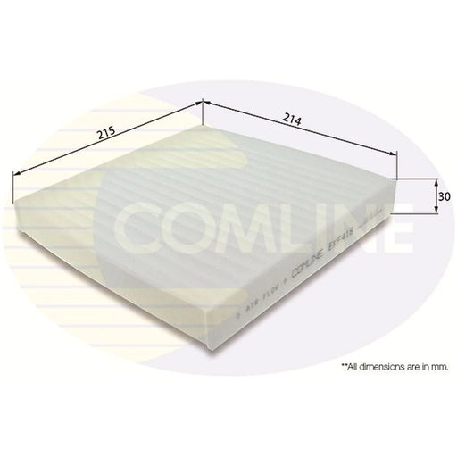 Comline Cabin Air Filter (Pollen Filter) EKF418