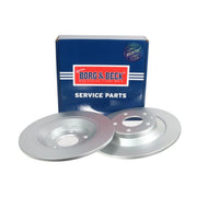 Borg & Beck 2 x Solid Rear Brake Discs BBD5303
