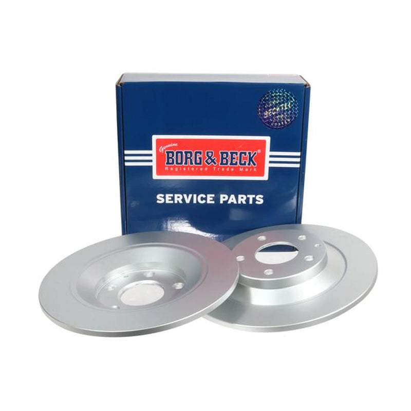 Borg & Beck 2 x Solid Rear Brake Discs BBD5303