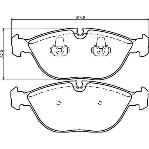 Mintex Front Brake Pad Set MDB1746