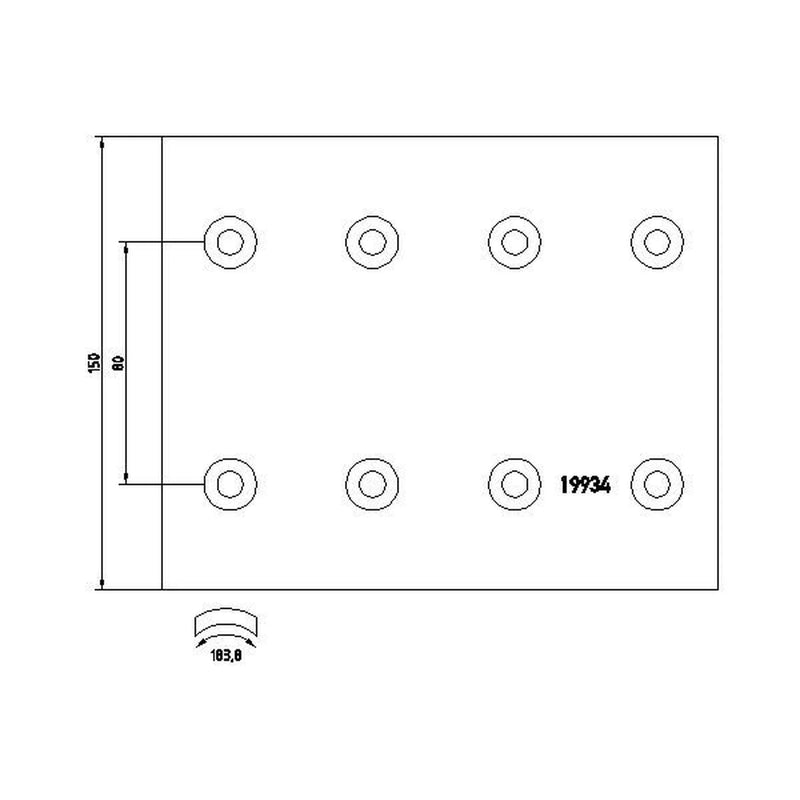 Textar Textar Cv Brake Lining Set 1993402