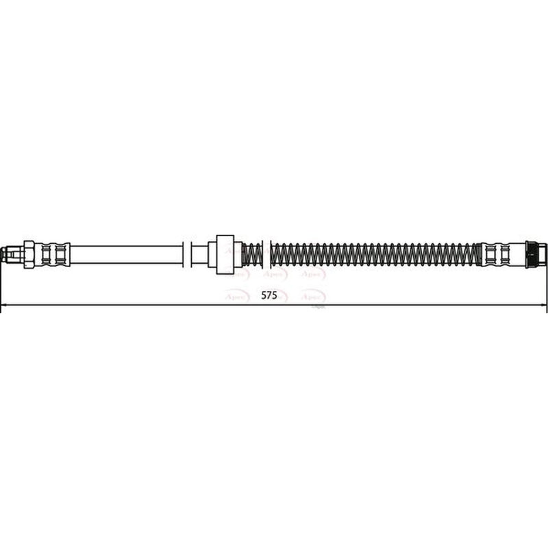 Apec Brake Hydraulic Hose Line Front HOS3398