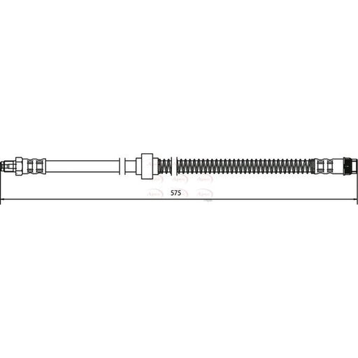 Apec Brake Hydraulic Hose Line Front HOS3398