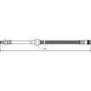 Apec Brake Hydraulic Hose Line Front HOS3398