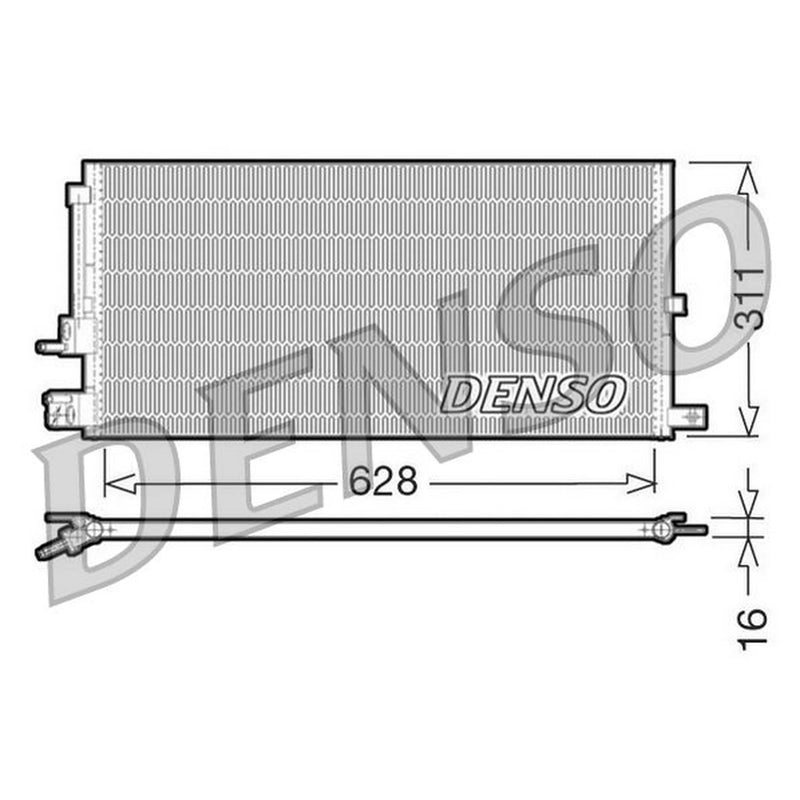 Denso Air Conditioning Condenser DCN11007