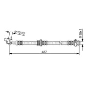 Bosch Brake Hydraulic Hose Line Front Left 1 987 476 135