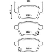 DON Rear Brake Pad Set PCP2009
