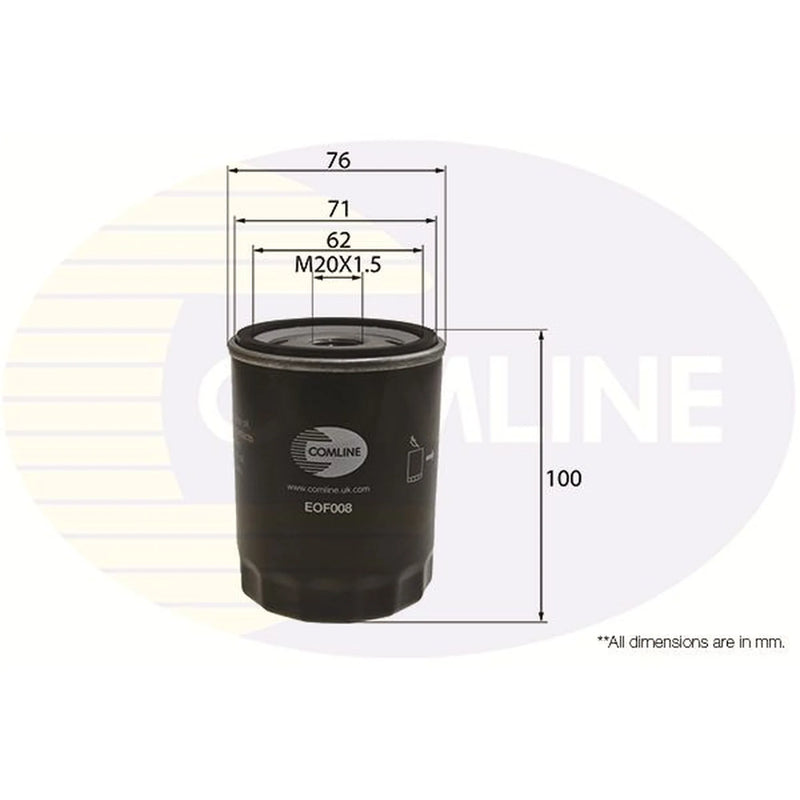 Comline Engine Oil Filter EOF008