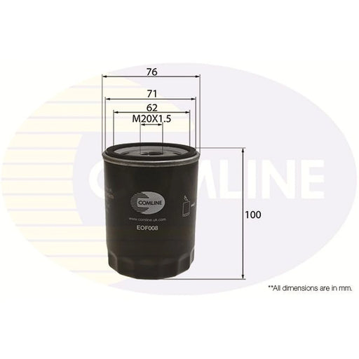 Comline Engine Oil Filter EOF008