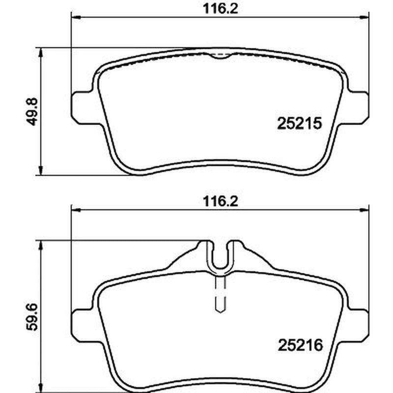 DON Rear Brake Pad Set PCP1449