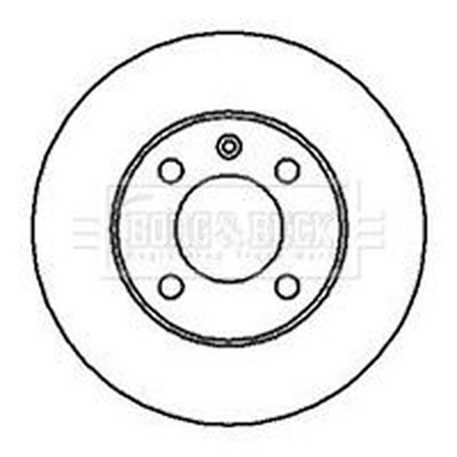 Borg & Beck 2 x Vented Front Brake Discs BBD4168