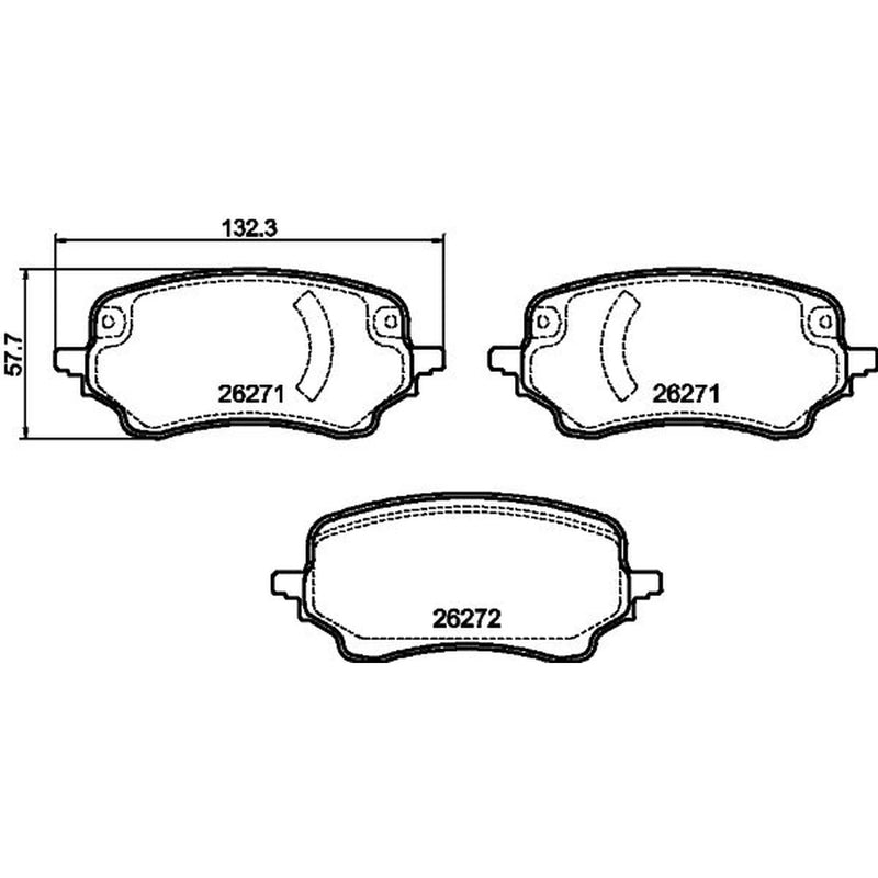DON Front Brake Pad Set PCP2028