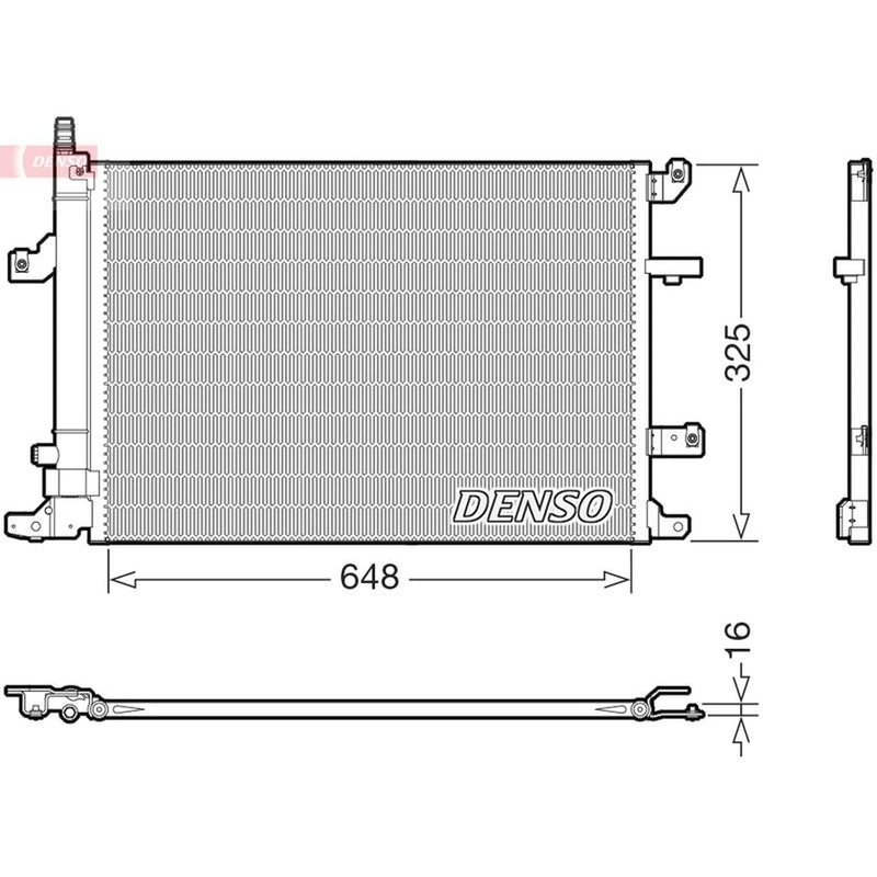 Denso Air Conditioning Condenser DCN33017