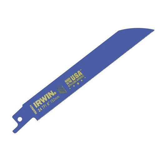 IRWIN® 624R Sabre Saw Blade Metal Cutting 150mm 24 TPI (Pack 5) - 10504154