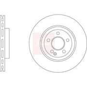 Apec 2 x Vented Front Brake Discs DSK3488