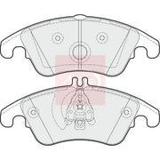 Apec Front Brake Pad Set PAD1620