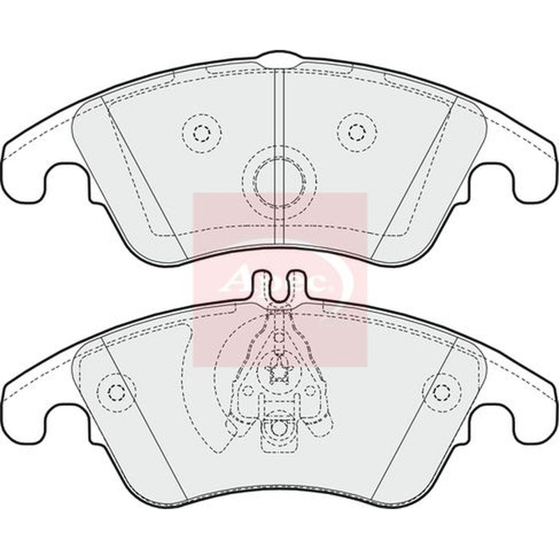 Apec Front Brake Pad Set PAD1620