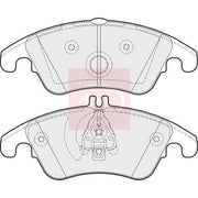 Apec Front Brake Pad Set PAD1620