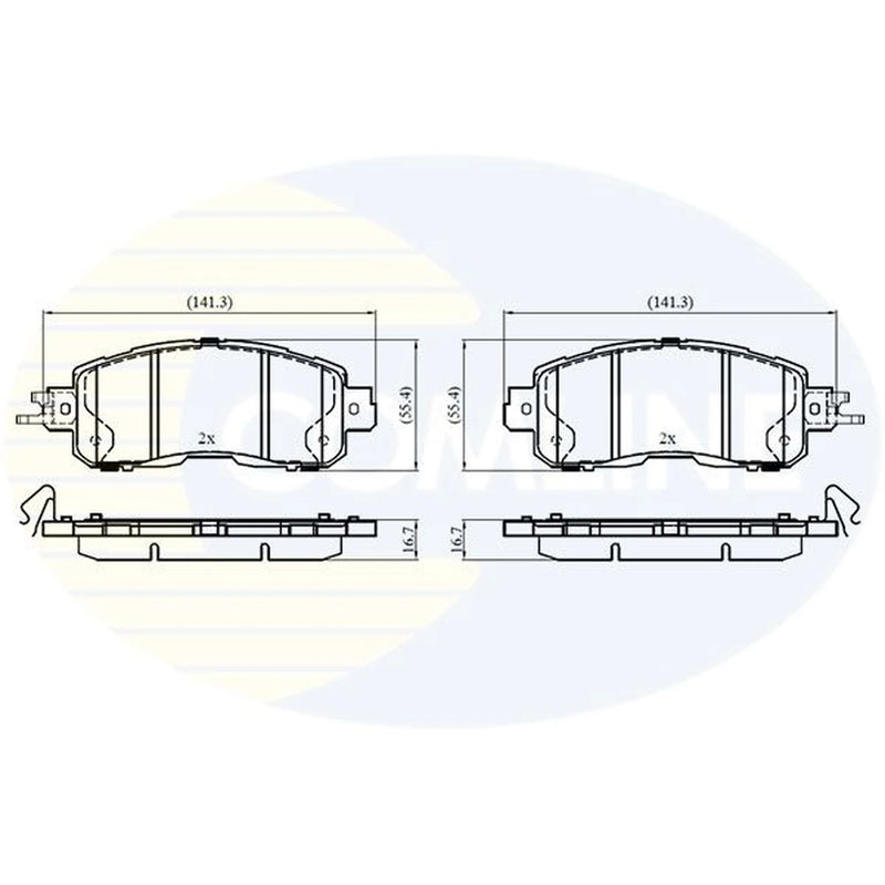 Comline 4 x Brake Pad Set CBP32573