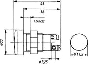 Hella 2AA 008 595-031 Control Lamp