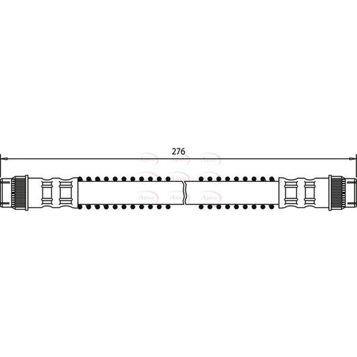Apec Brake Hydraulic Hose Line Rear HOS3242