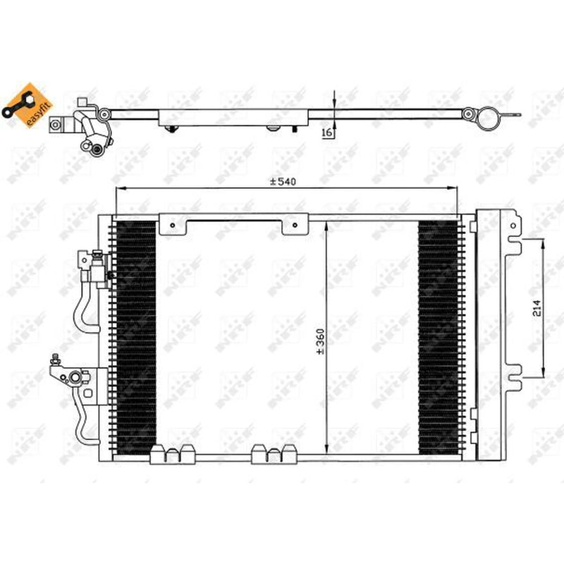 NRF Air Conditioning Condenser 35554
