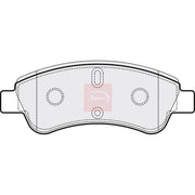 Apec Front Brake Pad Set PAD1198