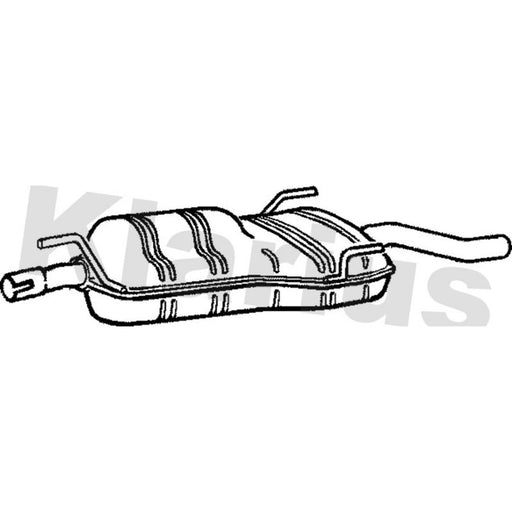 Klarius Box With Tail Pipe Rear SB102H