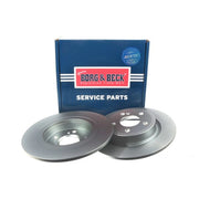 Borg & Beck 2 x Solid Rear Brake Discs BBD5326