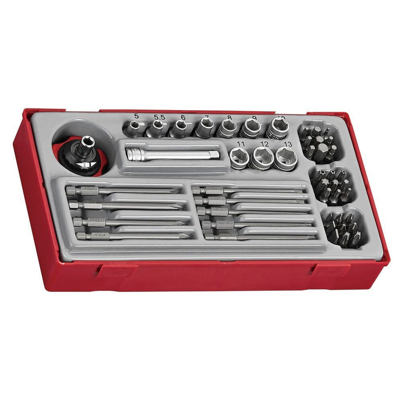 Teng Tools Socket & Bits Set TT1 48 Pieces 1/4" Drive
