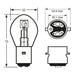 1x Ring BA20D 6v 25/25w Bosch Headlamp Headlight Bulb - R392 Ring  - Town Parts