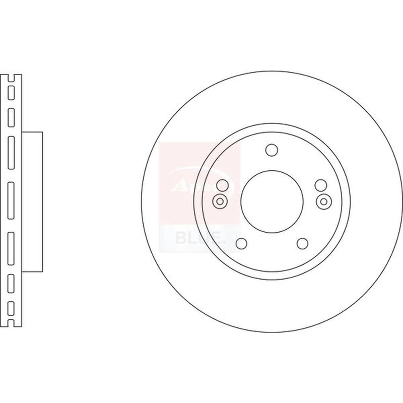 Apec 2 x Vented Front Brake Discs SDK6942