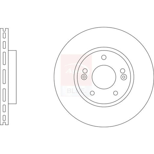 Apec 2 x Vented Front Brake Discs SDK6942