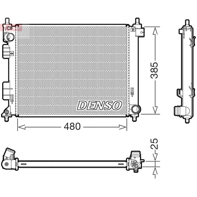 Denso Engine Radiator DRM41035