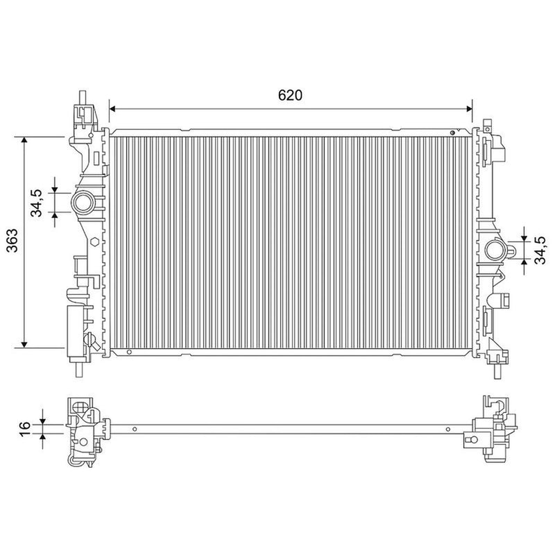 Valeo Engine Radiator 701821