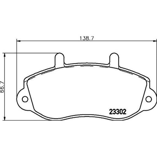 Mintex Front Brake Pad Set MDB1993