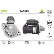 Valeo Starter Motor 12V 1.4kW 13 Teeth 446529