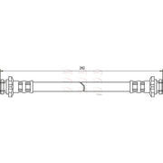 Apec Brake Hydraulic Hose Line Rear HOS3049