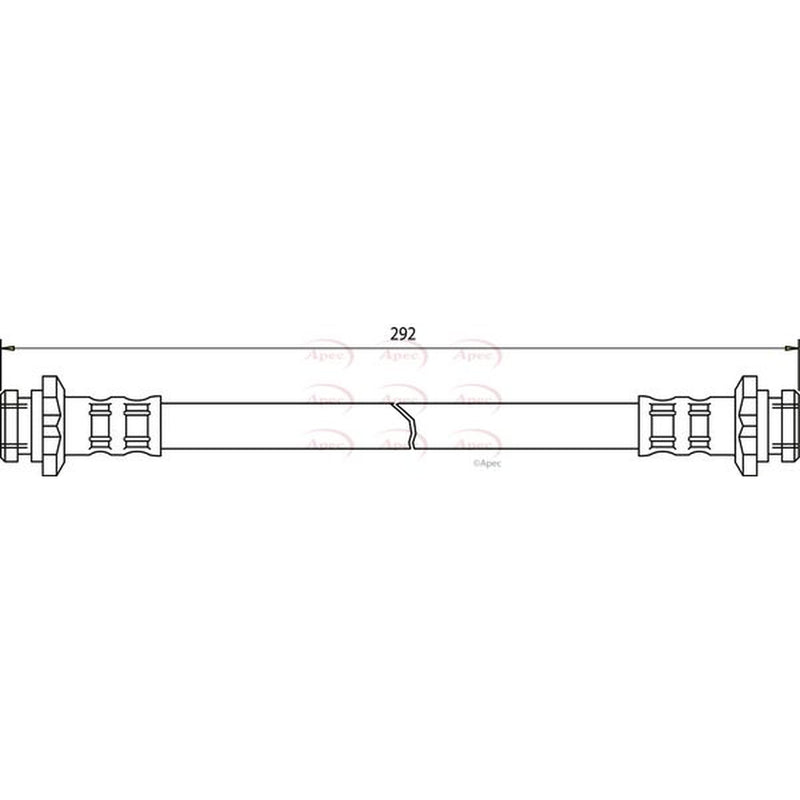 Apec Brake Hydraulic Hose Line Rear HOS3049